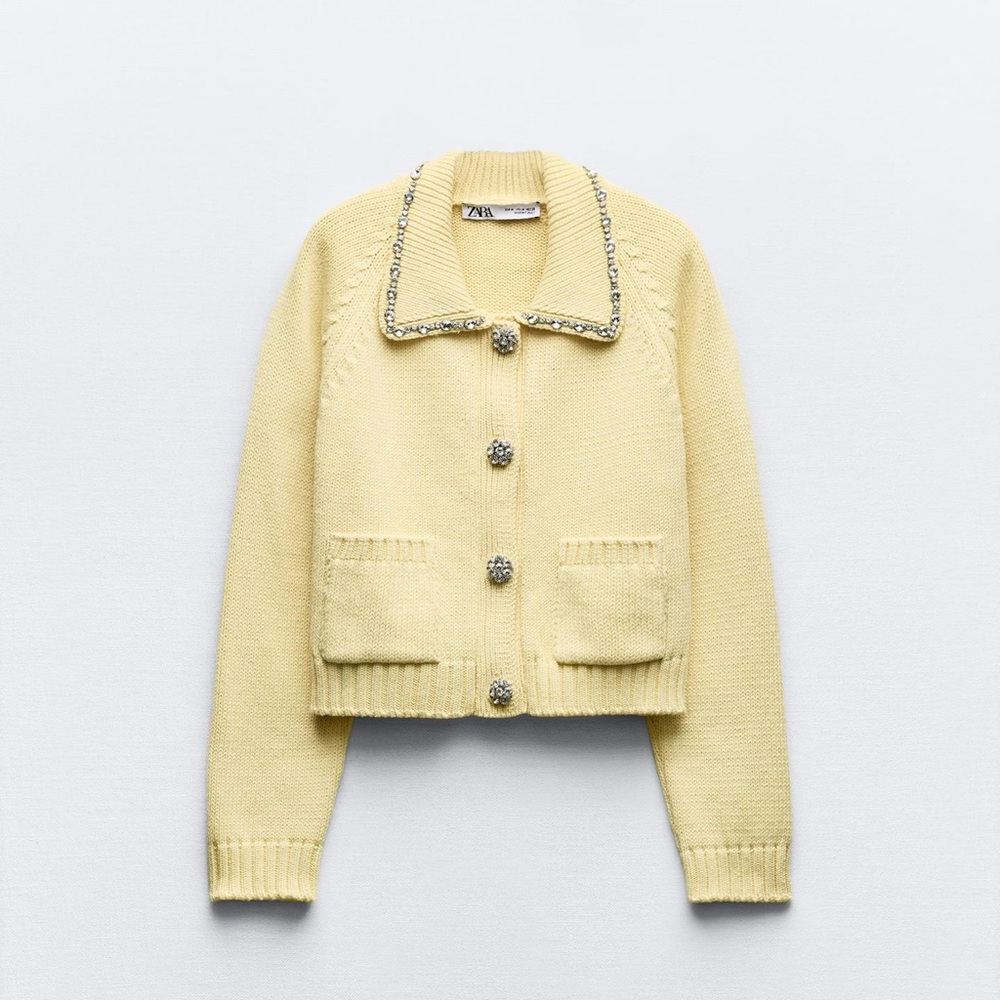 Zara embellished sweater